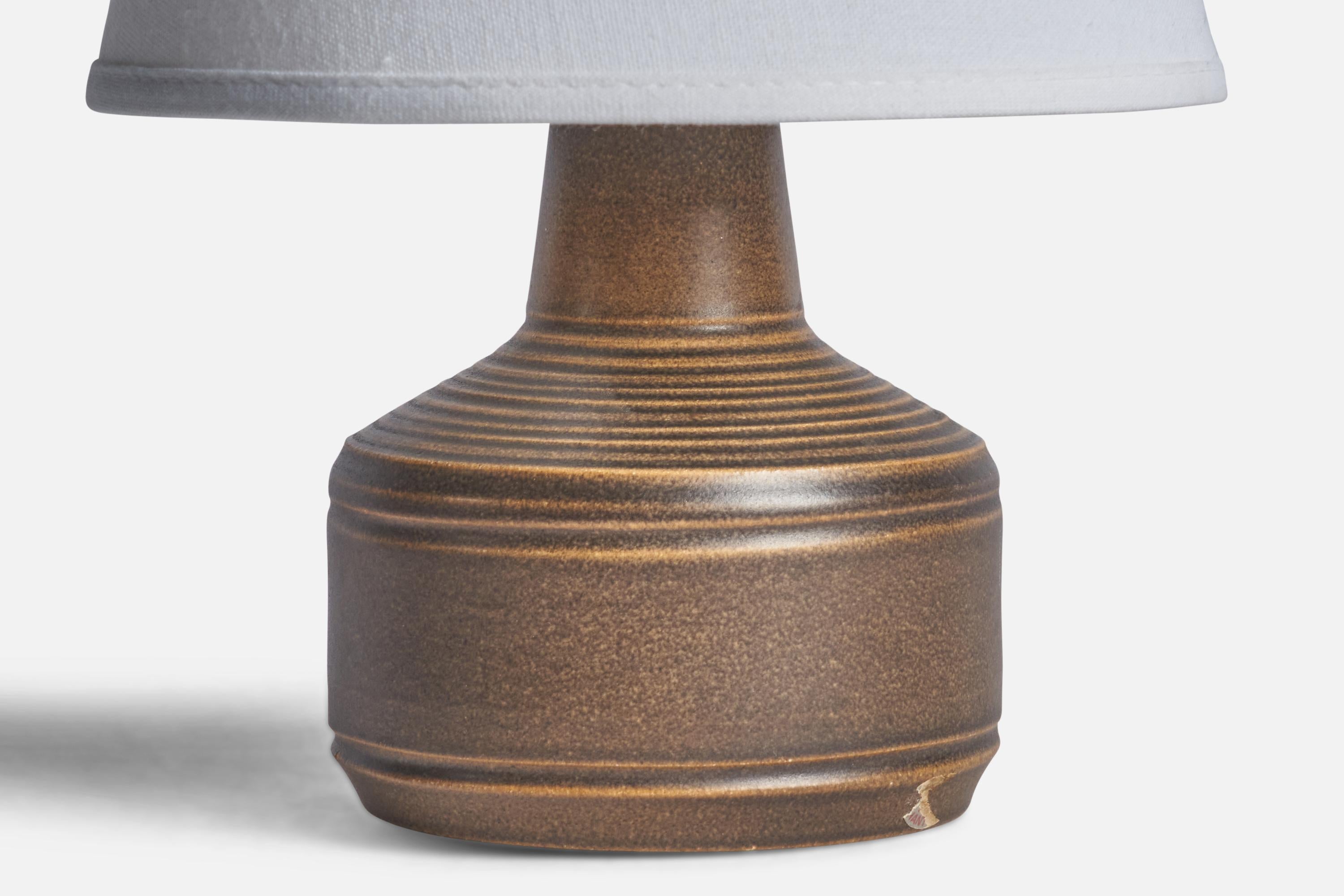 Swedish Henry Brandi, Small Table Lamp, Stoneware, Sweden, 1960s For Sale