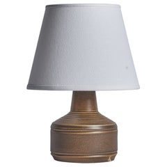 Henry Brandi, Small Table Lamp, Stoneware, Sweden, 1960s