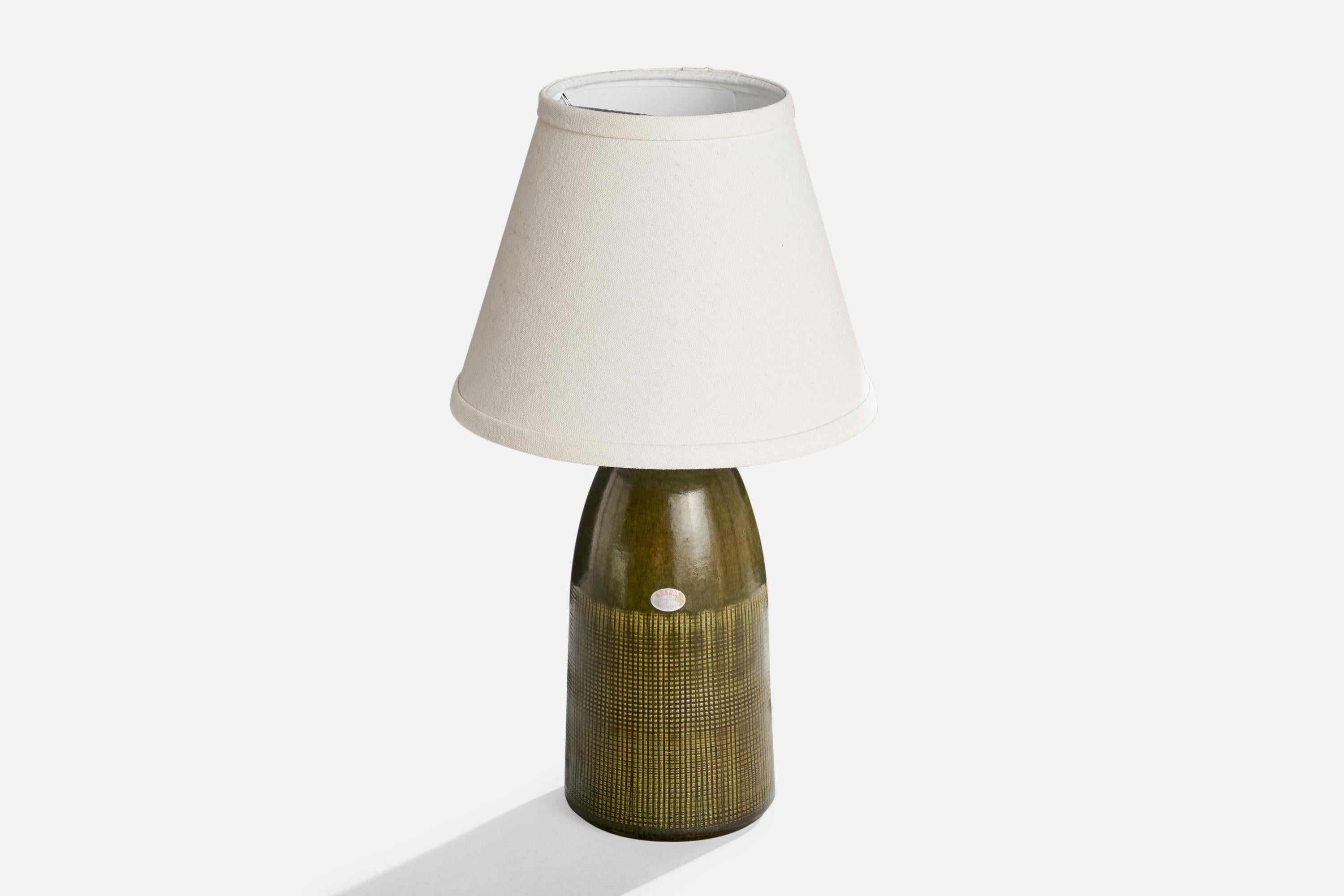 Swedish Henry Brandi, Table Lamp, Ceramic, Sweden, 1960s