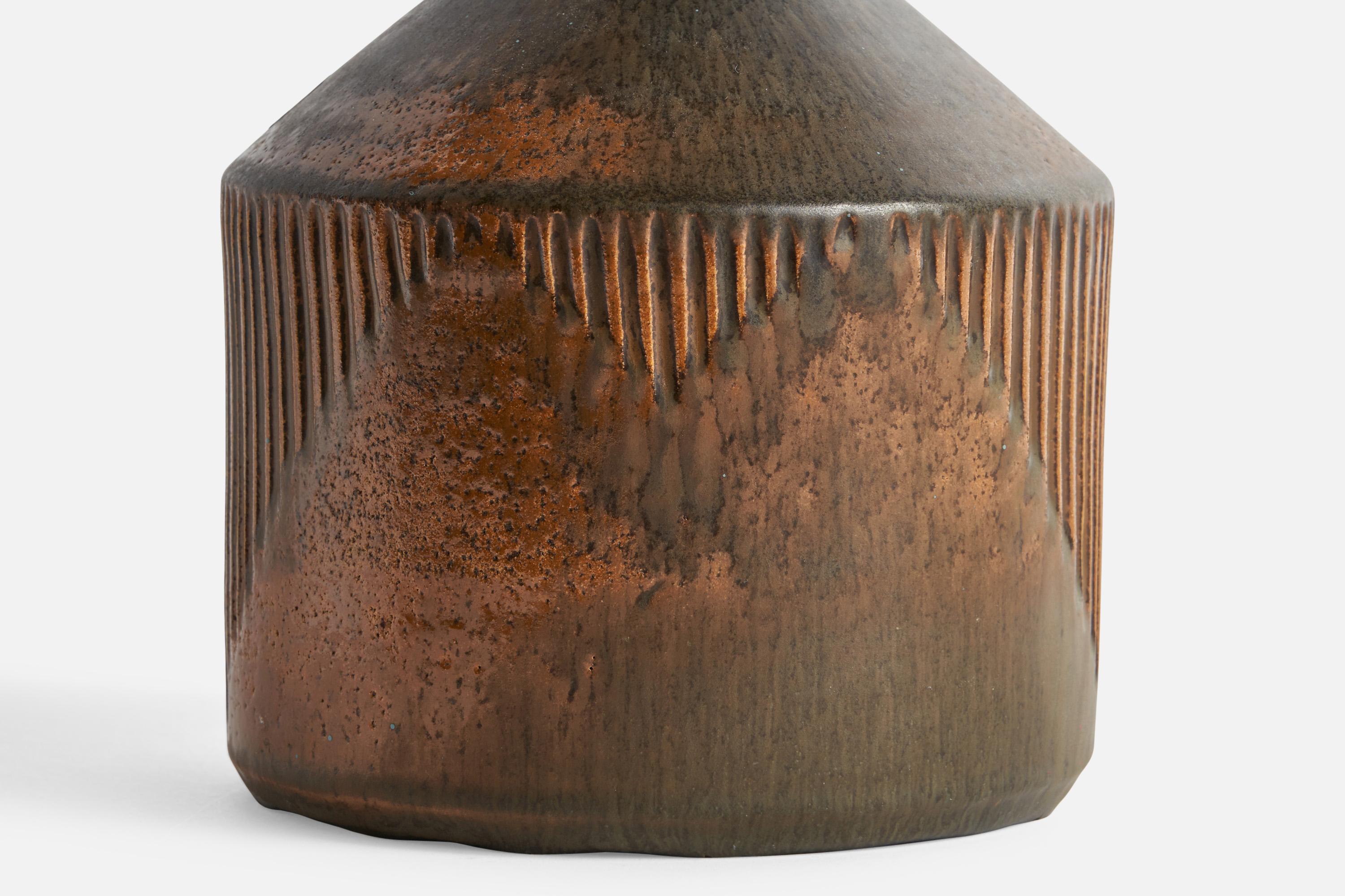 Henry Brandi, Table Lamp, Ceramic, Sweden, 1960s For Sale 1