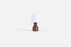 Henry Brandi, Table Lamp, Stoneware, Vejbystrand Sweden, 1960s