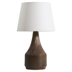 Henry Brandi, lampe de bureau, grès émaillé, Vejbystrand Suède, années 1960