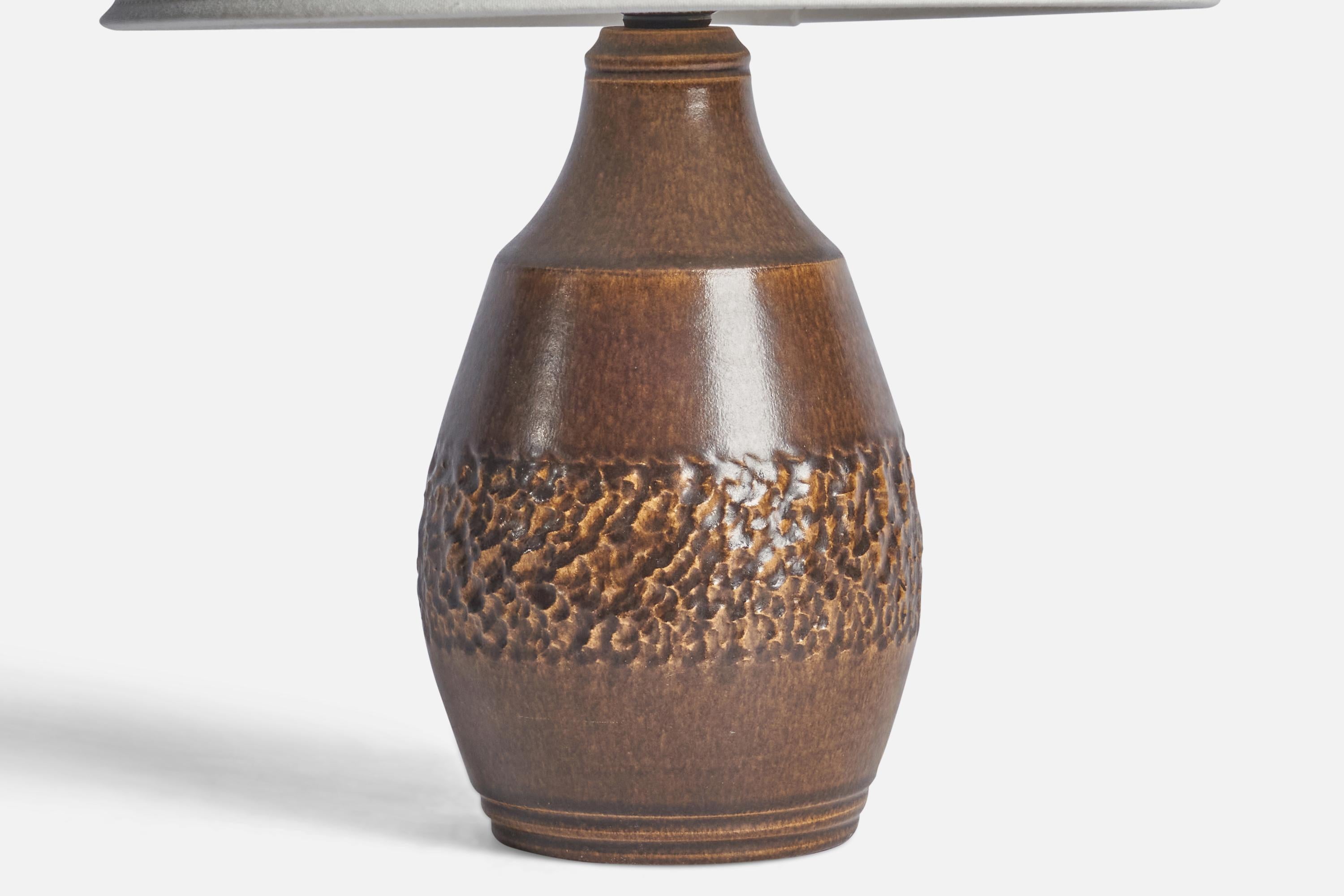 Swedish Henry Brandi, Table Lamp, Stoneware, Sweden, 1960s For Sale