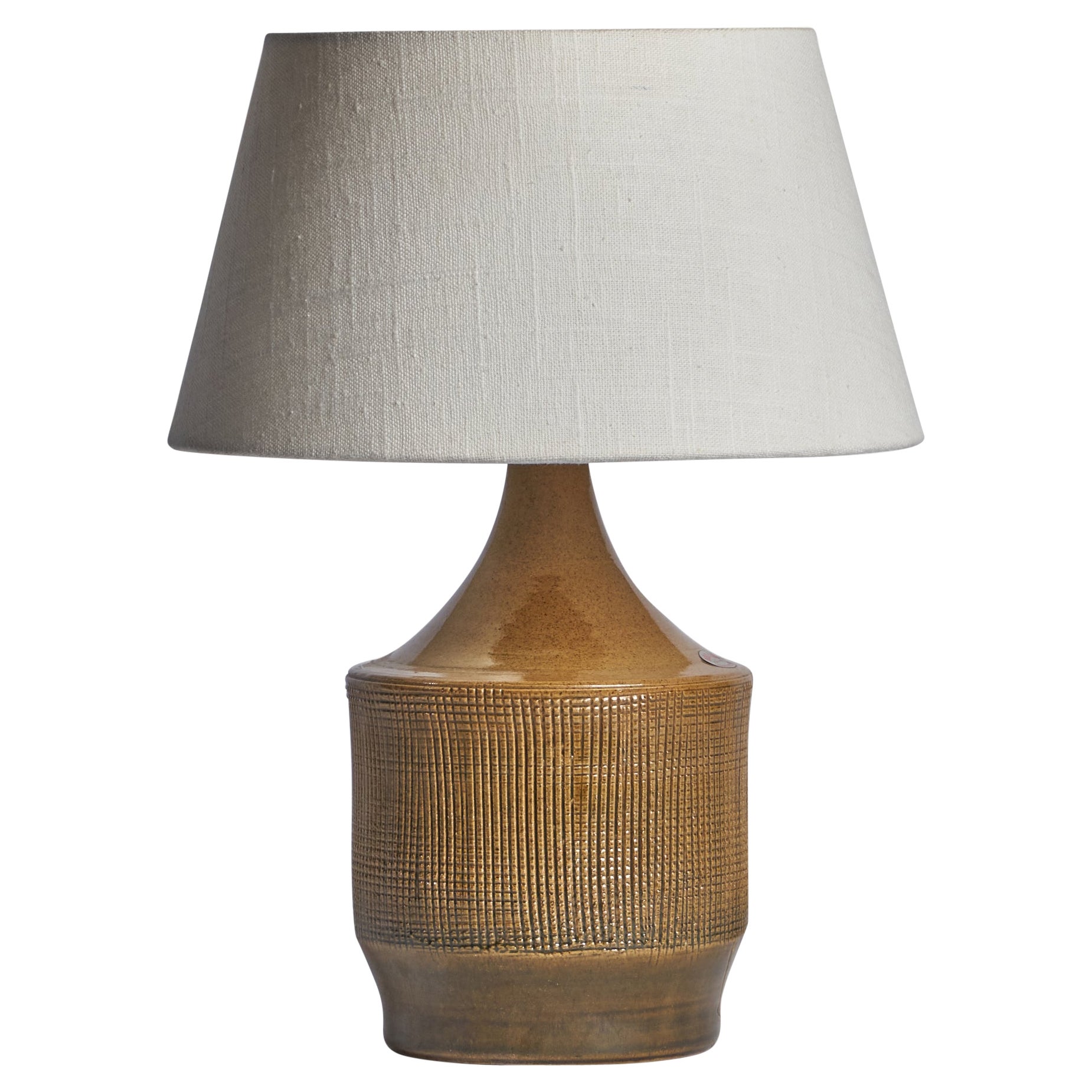 Henry Brandi, lampe de bureau, grès, Suède, années 1960