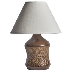 Henry Brandi, Table Lamp, Stoneware, Sweden, 1960s