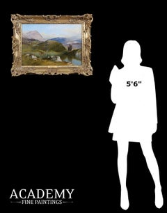 Ardvreck Castle, Loch Assynt - 19th Century Oil Painting of Scottish Landscape