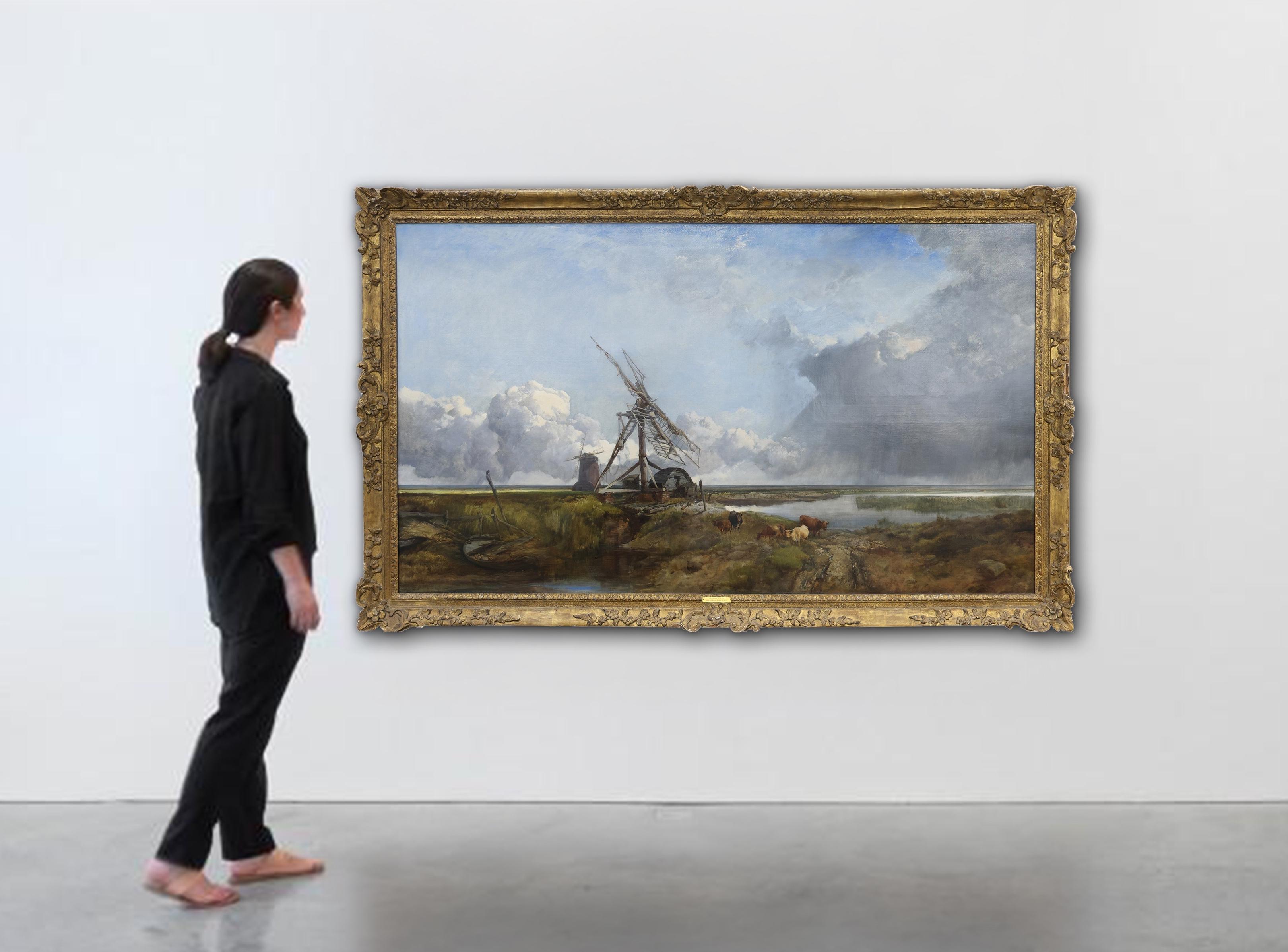 Gran paisaje al óleo de Henry Bright 1810-1873 en venta 4