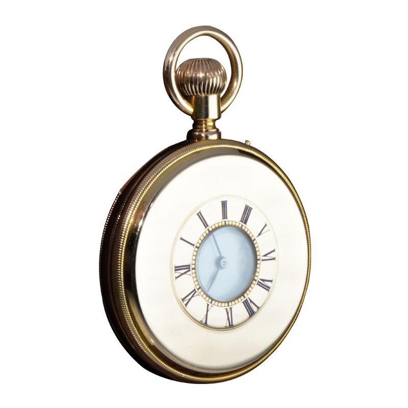 Henry Capt 18 Karat Gold Handmade 31 Jewel Quarter Repeating Watch, 1900er Jahre für Damen oder Herren im Angebot
