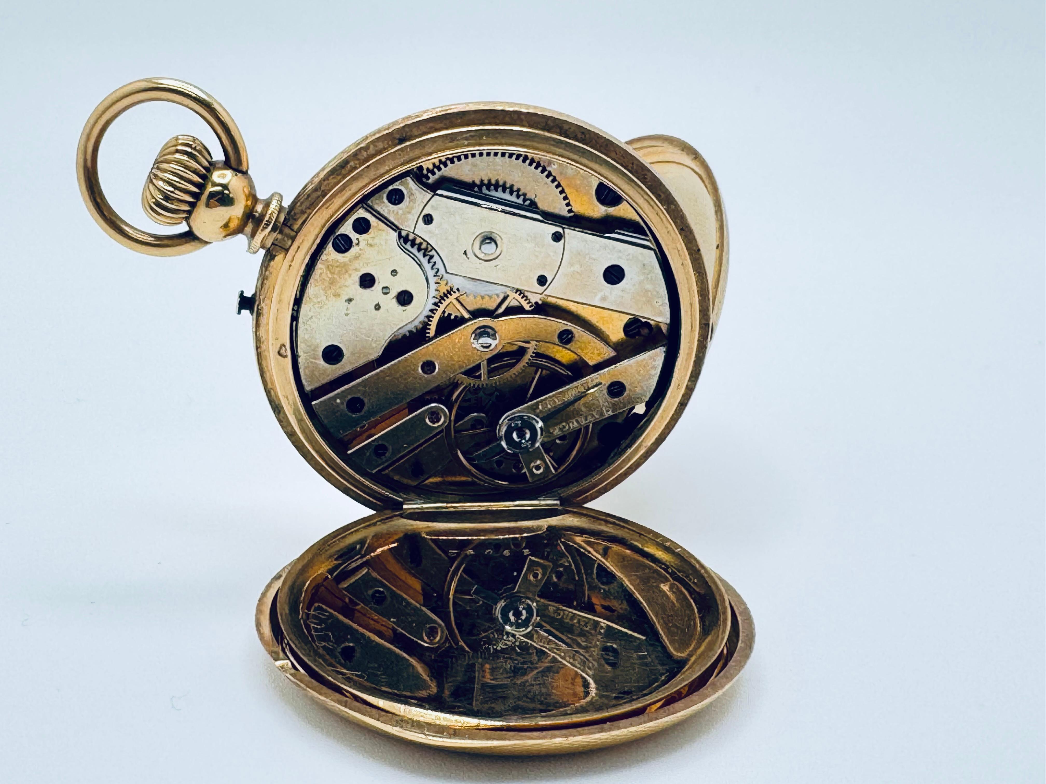 Henry Capt. Genève Pocket Watch im Zustand „Gut“ im Angebot in Palm Desert, CA
