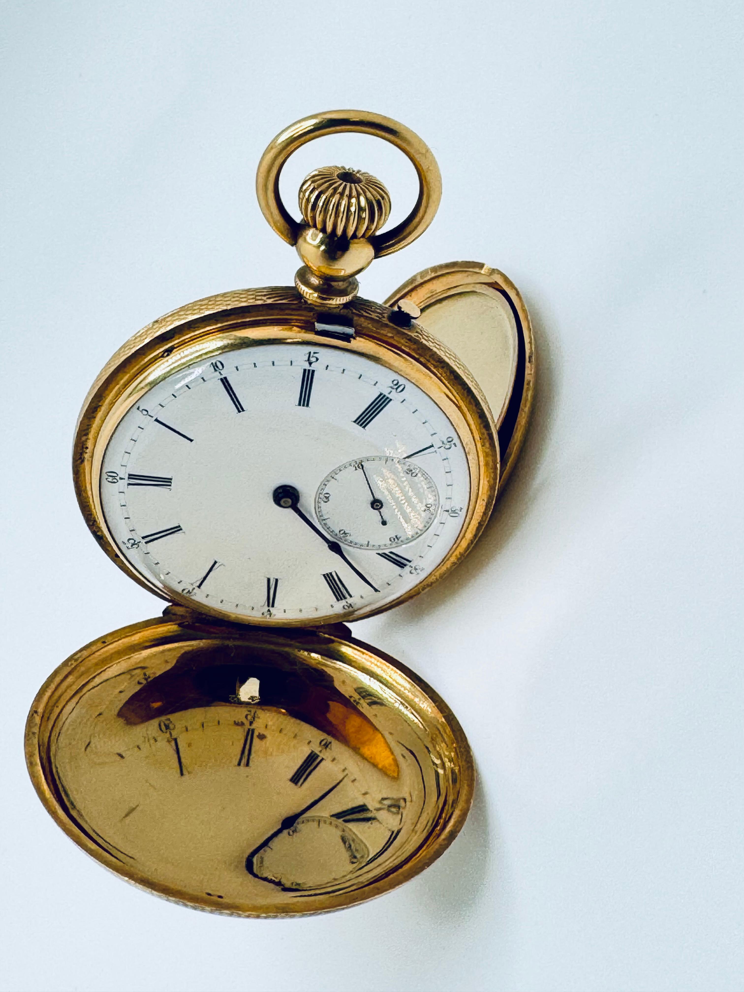 Henry Capt. Genève Pocket Watch für Damen oder Herren im Angebot
