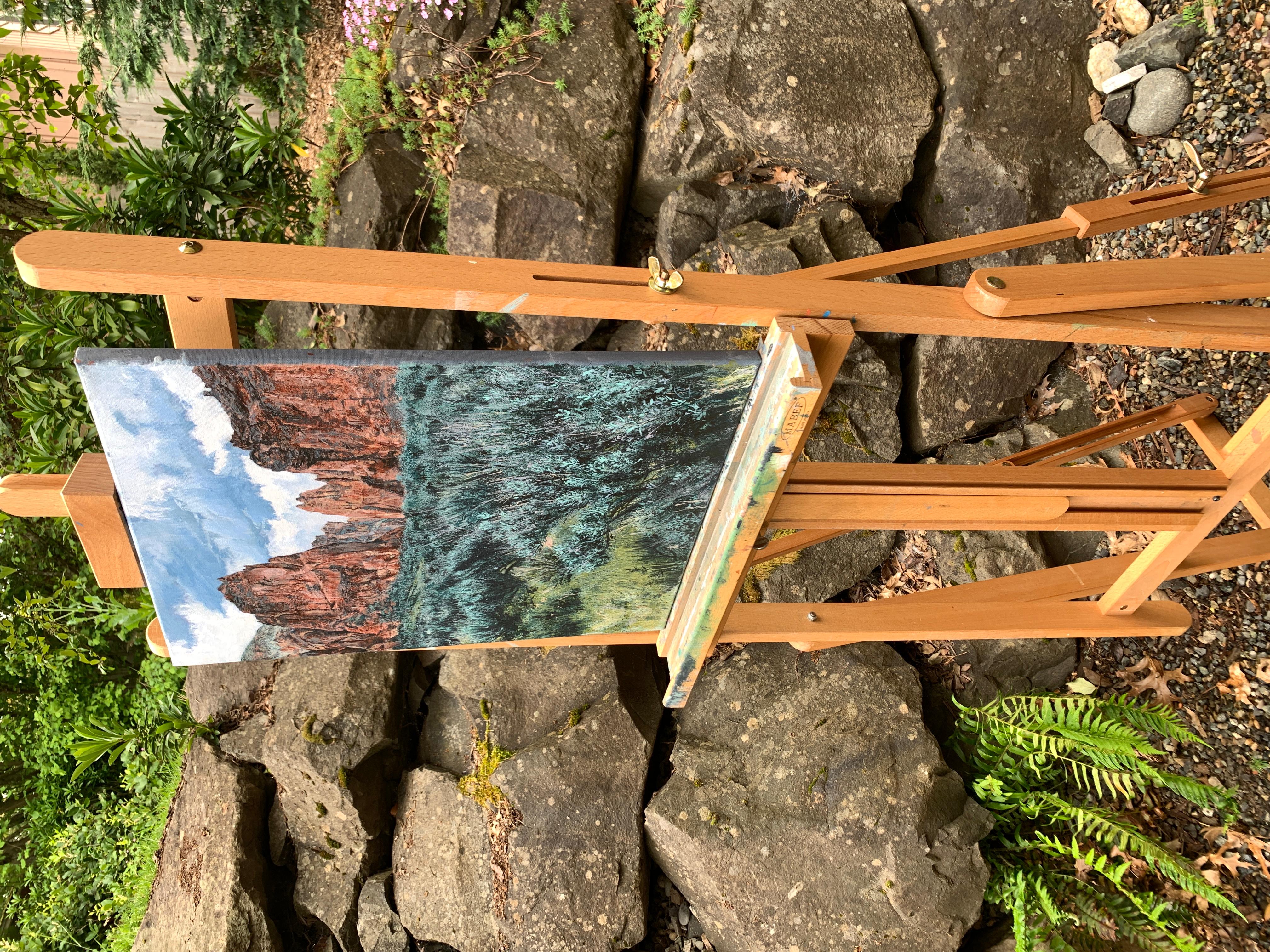 Carlton Canyon, 1, Pittura originale - Art Realismo di Henry Caserotti