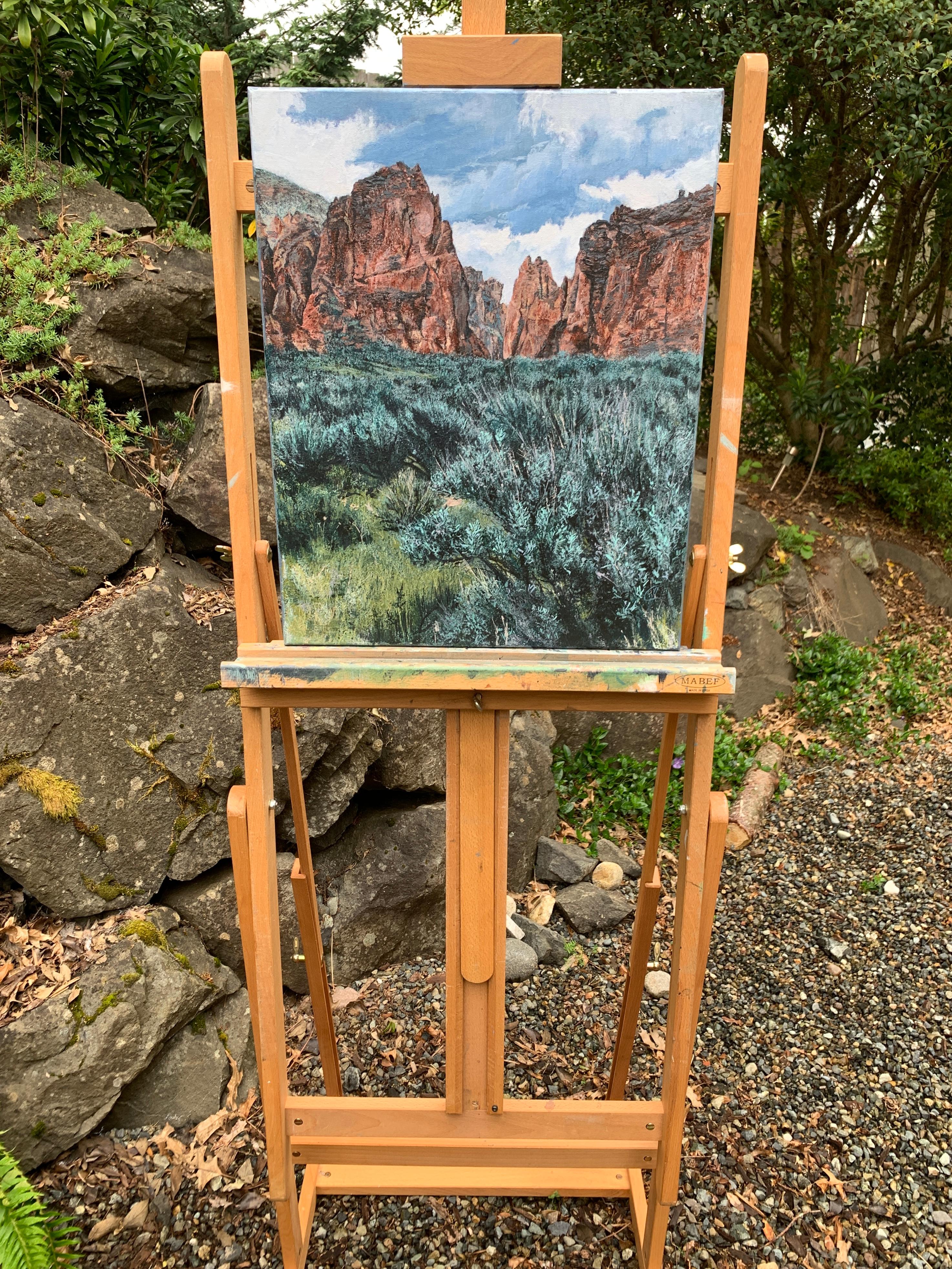 <p>Commenti dell'artista<br>Nel remoto alto deserto dove si incontrano Oregon e Idaho si trovano le Owyhee Canyonlands. Questa zona profonda, aspra e bellissima ospita cavalli selvatici, leoni di montagna e serpenti a sonagli. L'opera d'arte cattura