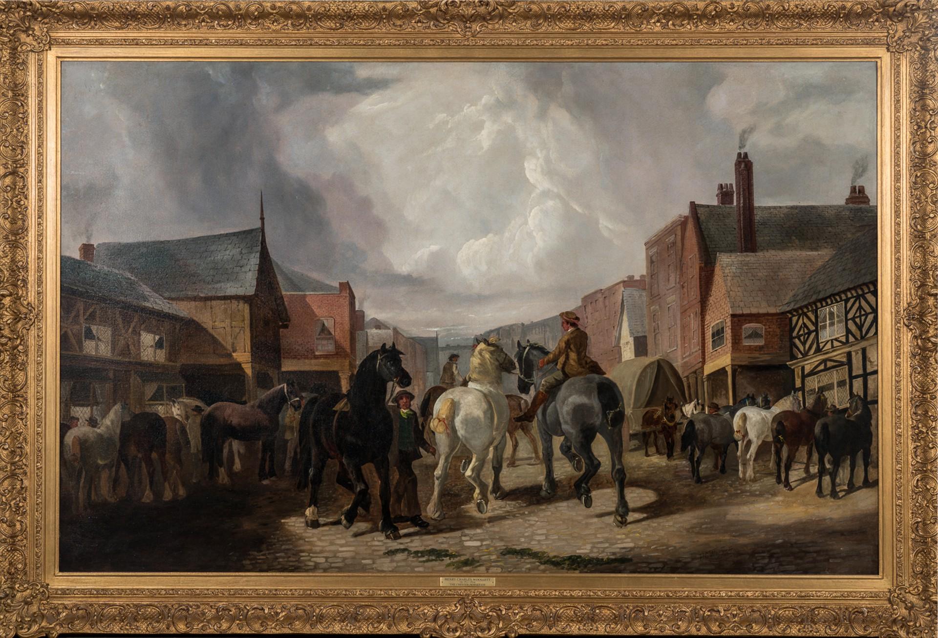The Chester Horse Fair - Painting by Henry Charles Woollett