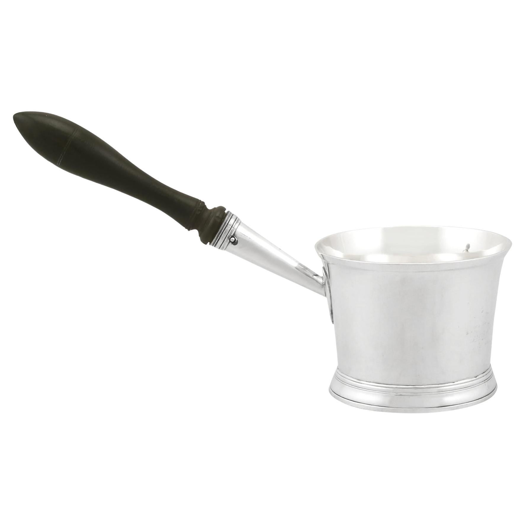 Antiguo cazo para brandy Henry Chawner de plata de ley