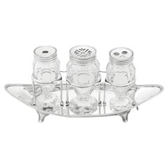 Henry Chawner Georgian Sterling Silver Ladies Inkstand