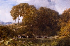 Britische Landschaft des 19. Jahrhunderts,  Kopf des Glens, von Henry Clarence Whaite