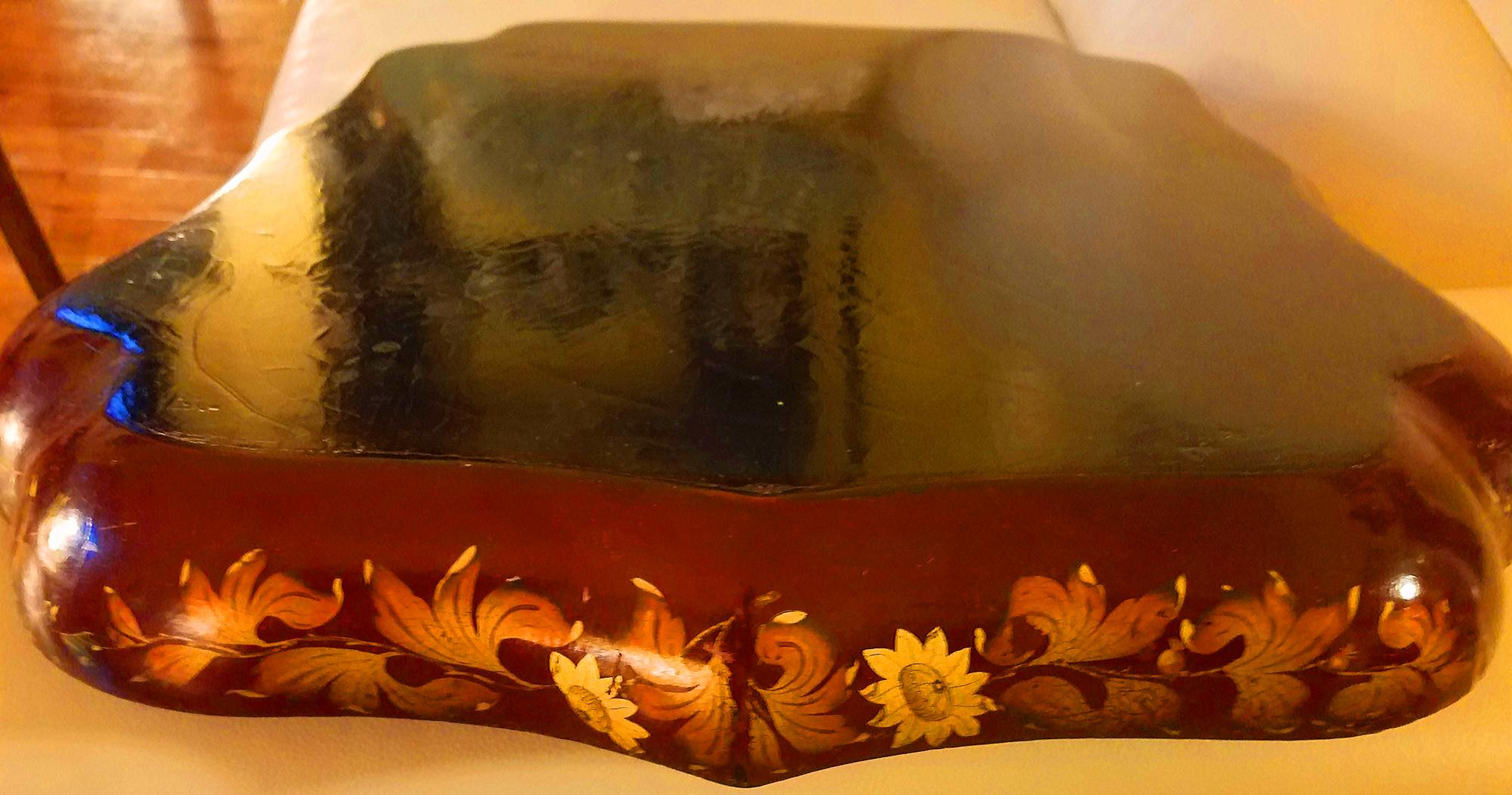 Other Henry Clay Papier Mâché Lacquered Tray and Base For Sale