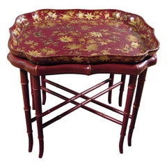 Henry Clay Papier Mâché Lacquered Tray and Base
