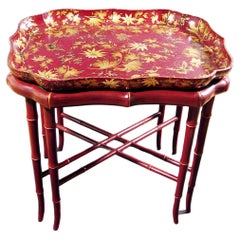 Henry Clay Papier Mâché Lacquered Tray and Base