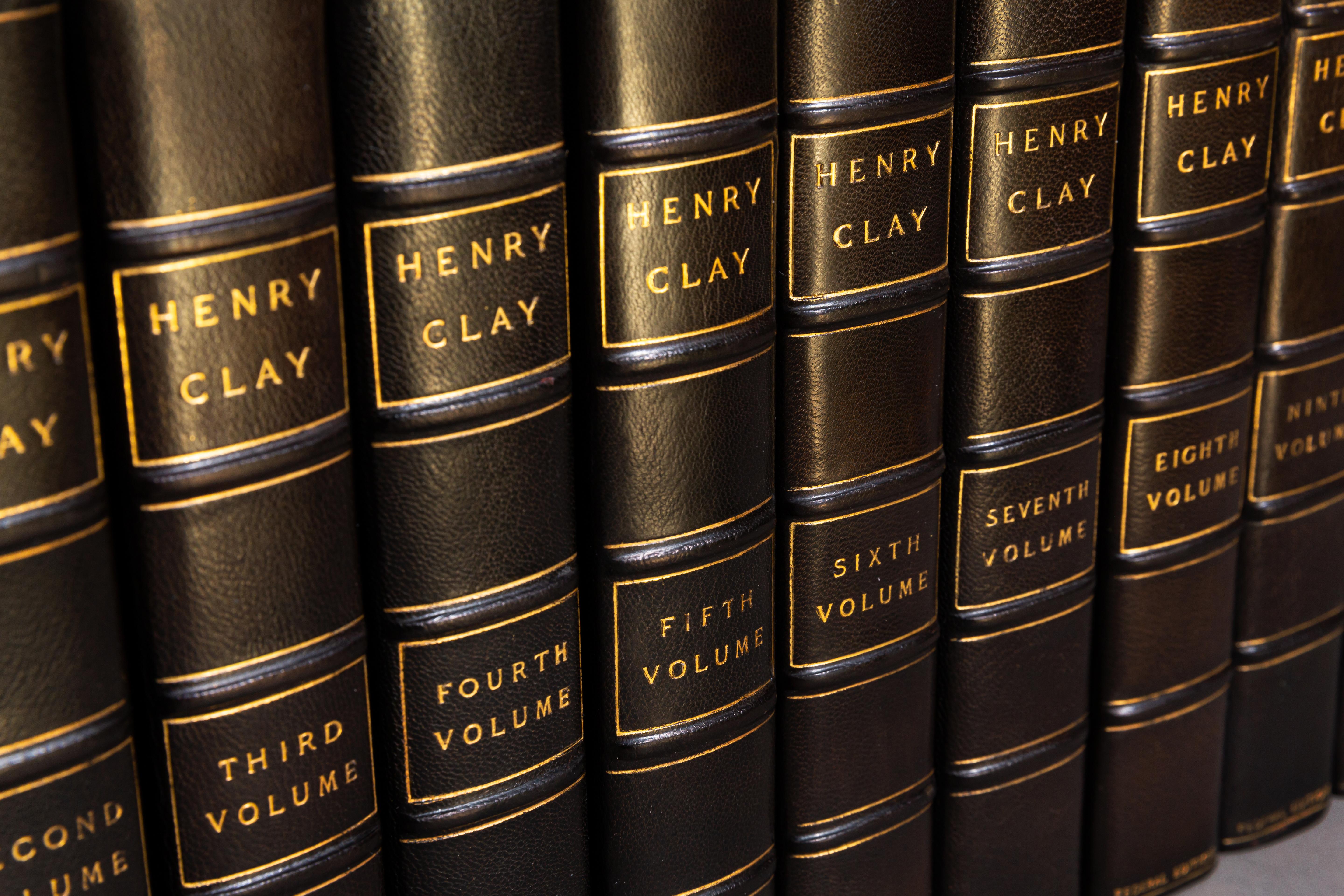 Henry Clay, The Works, Comprising His Life, Correspondence and Speeches In Good Condition In New York, NY