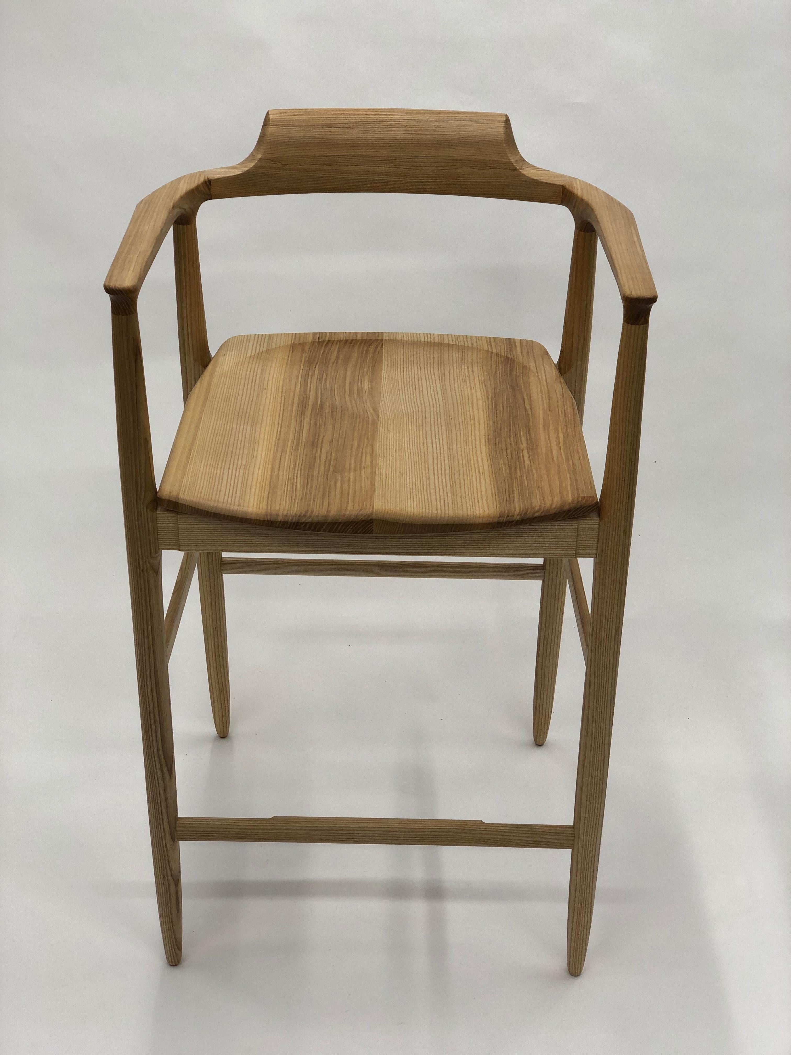 Henry Counter Stool in White Ash For Sale 5