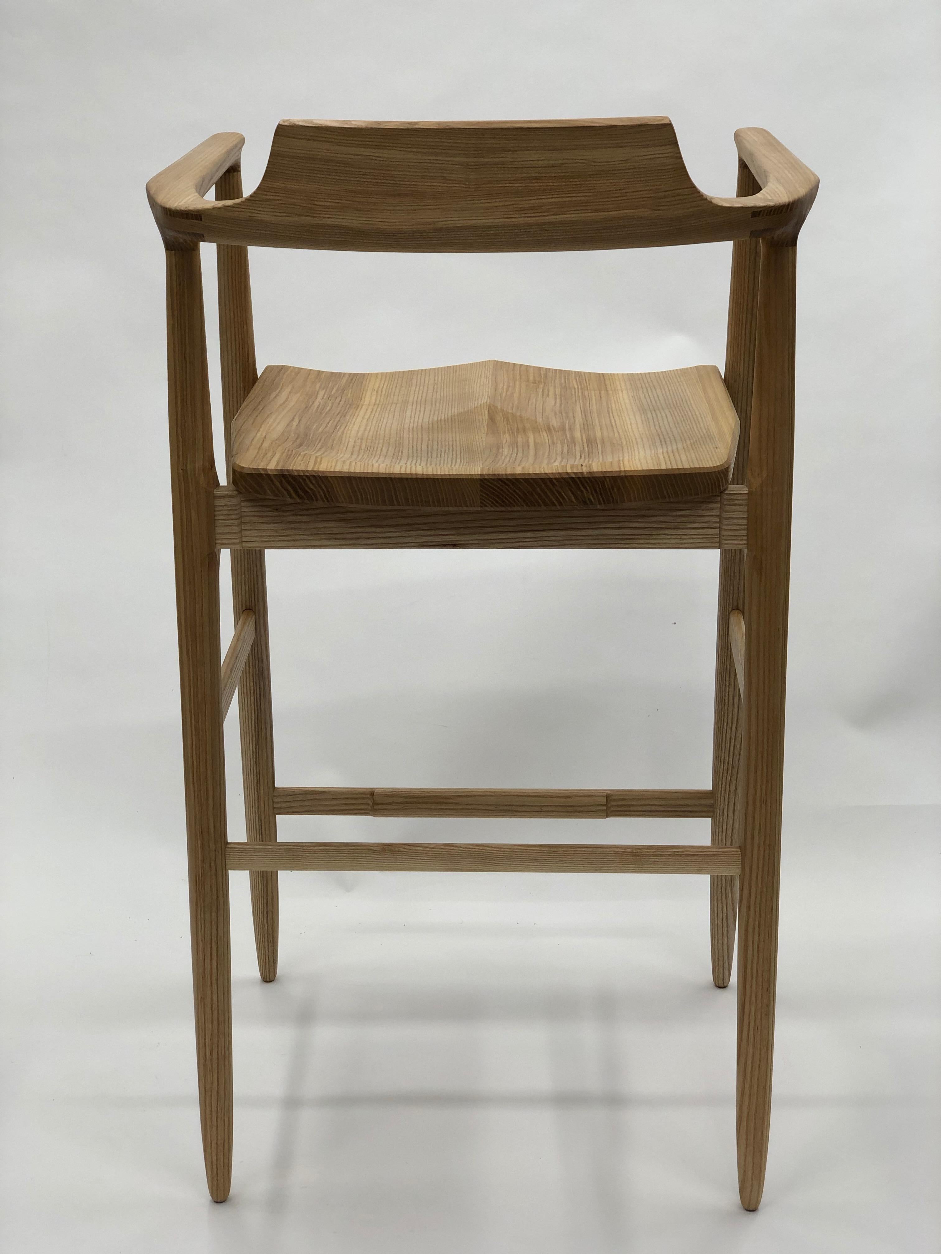 Henry Counter Stool in White Ash For Sale 3