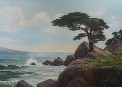 1891 Antique American California Monterey Carmel Coastal Seascape
