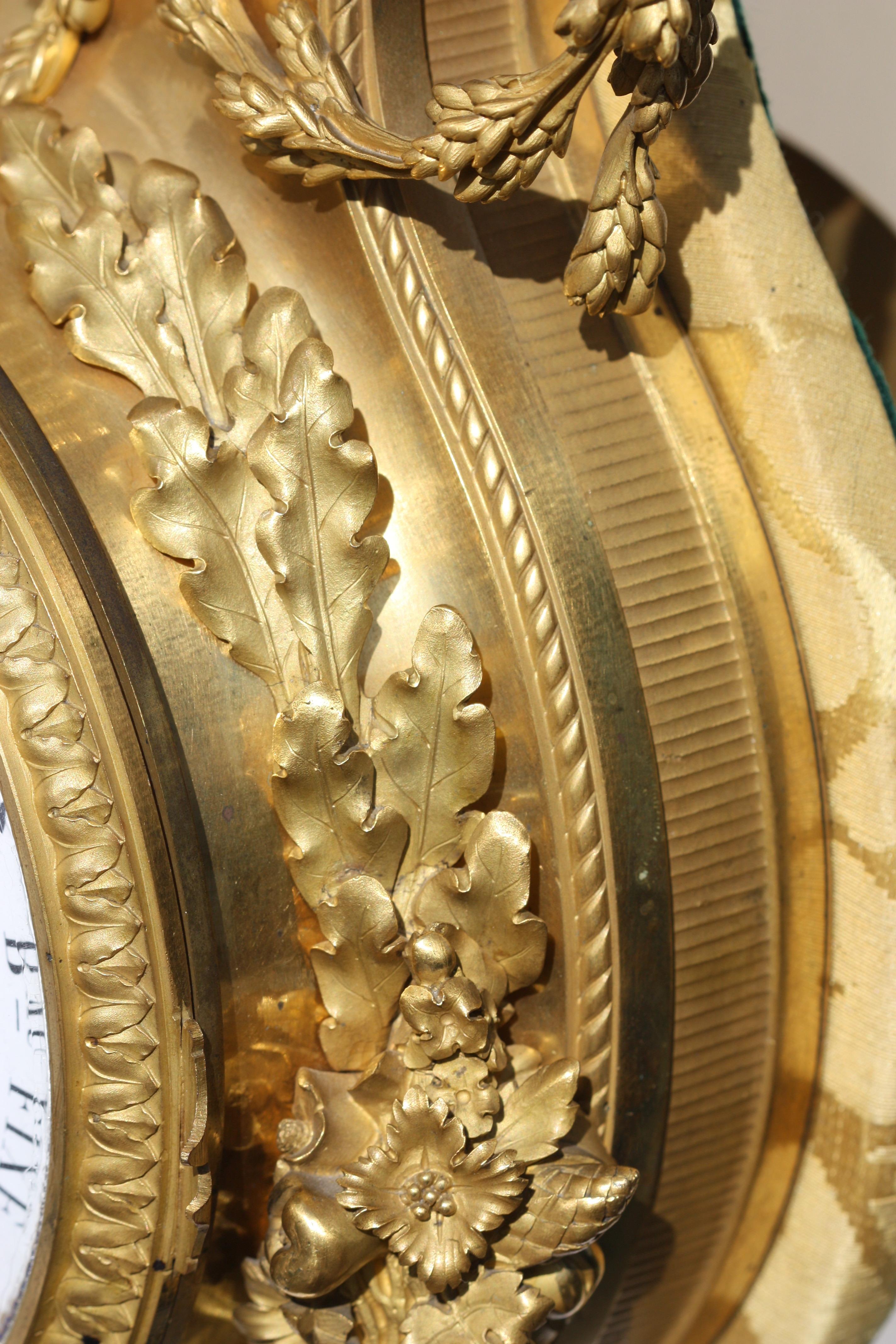 Horloge Henry Dasson  1825-1896  et baromtre assorti en vente 1