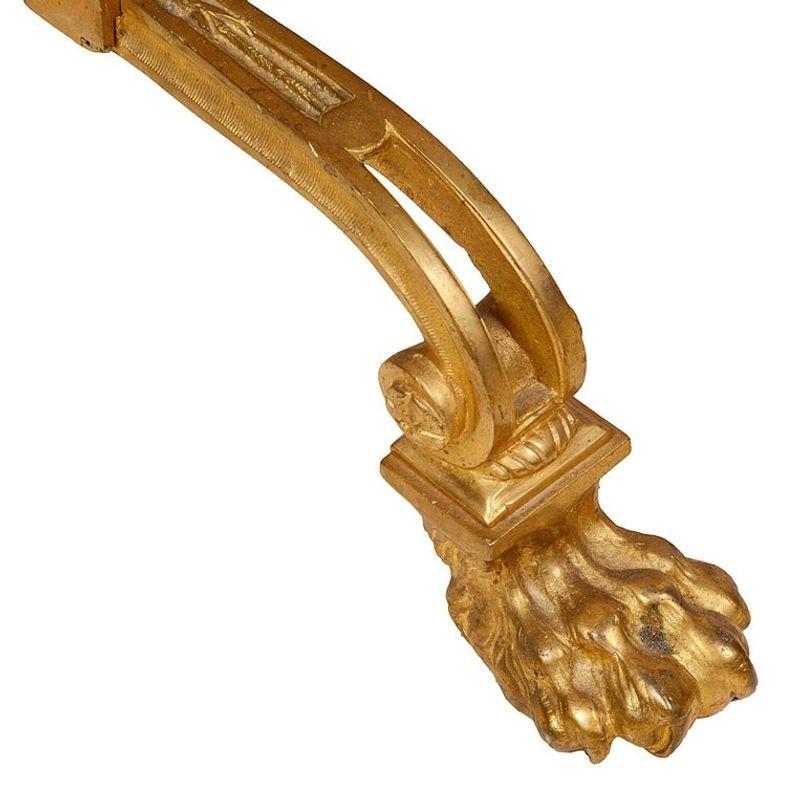 Pare-étincelles en bronze doré Henry Dasson, représentant Heracles et Cerbère, vers 1 en vente 1