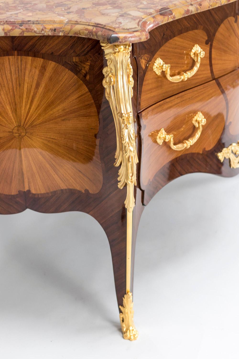 Kingwood Henry Dasson, Louis XV Inlaid Commode, Before 1894