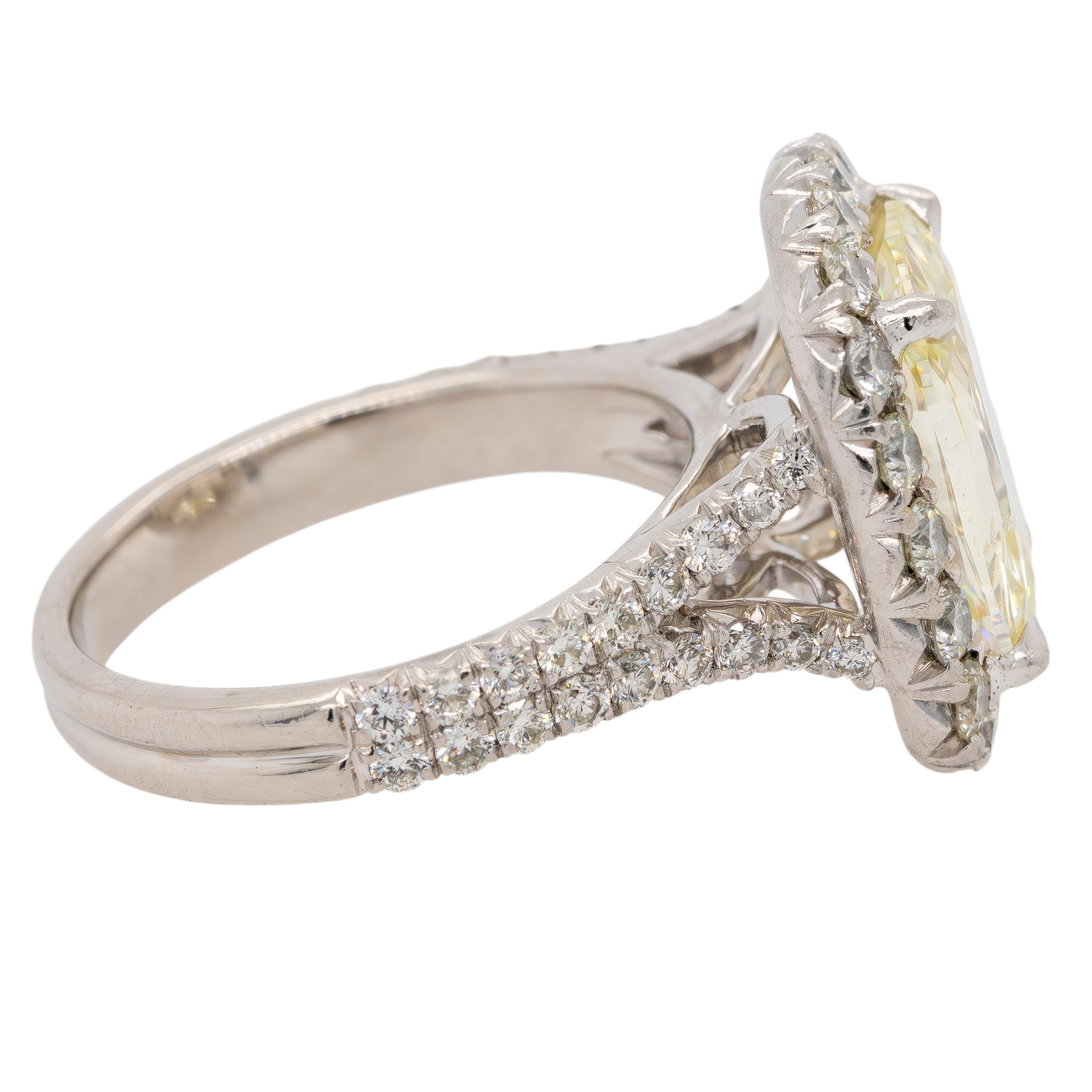 Women's or Men's Henry Daussi Platinum Diamond Ring For Sale