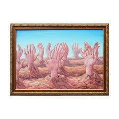 “From the Earth” Soft Hued Contemporary Surrealist Landscape Painting
