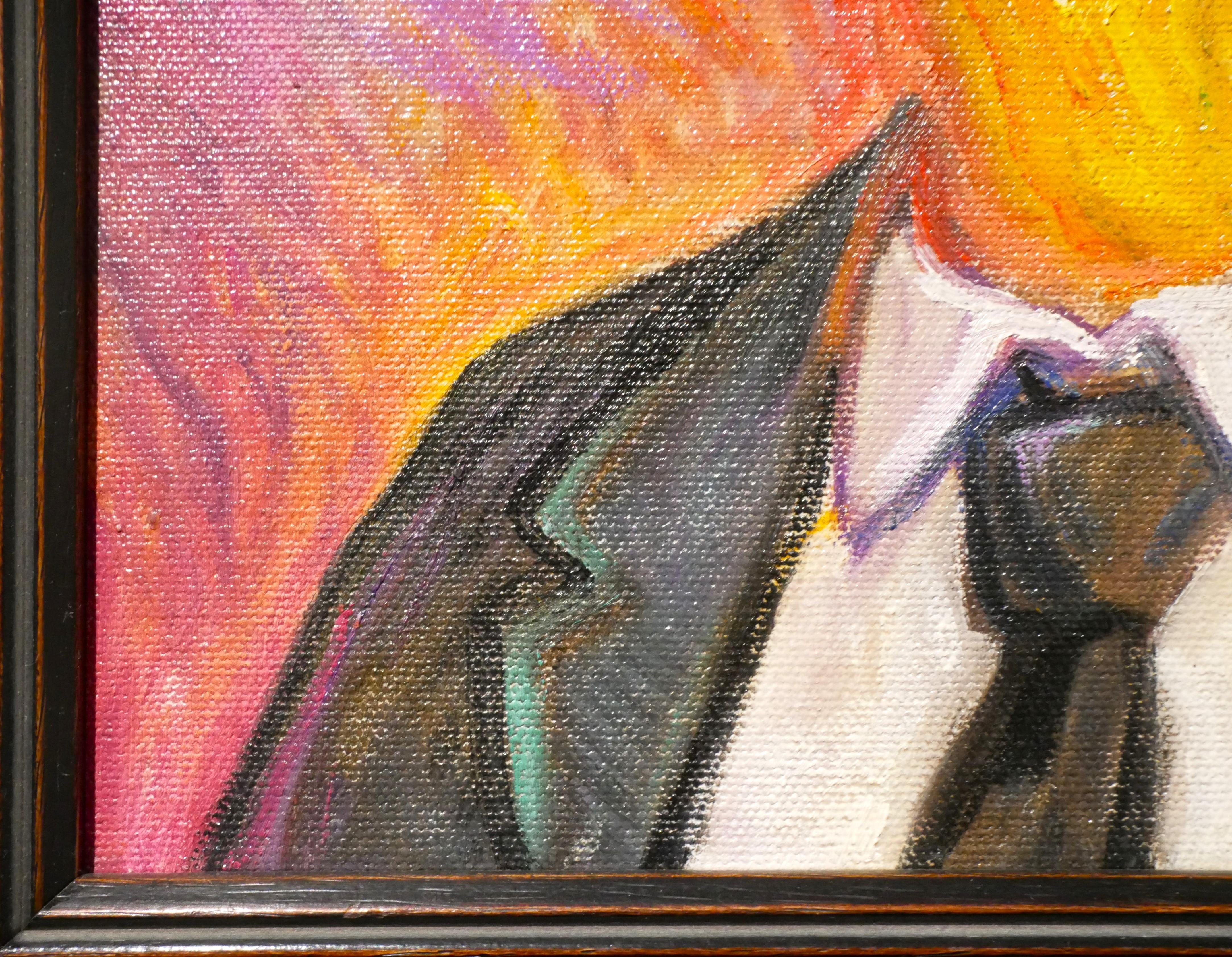 Peinture de portrait surréaliste contemporaine explosive «pontaneous Combustion » en vente 1