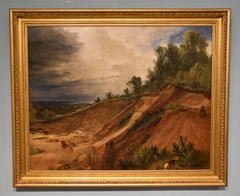 Oil Painting by Henry Dawson "Chertsey Quarry"