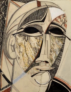 "Cubist Portrait," 1917, Modernist, Museum of Modern Art, Paris, Abstract