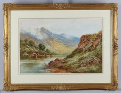 Highland Cattle Scottish Landscape Loch Achtriochtan near Glencoe Argyllshire