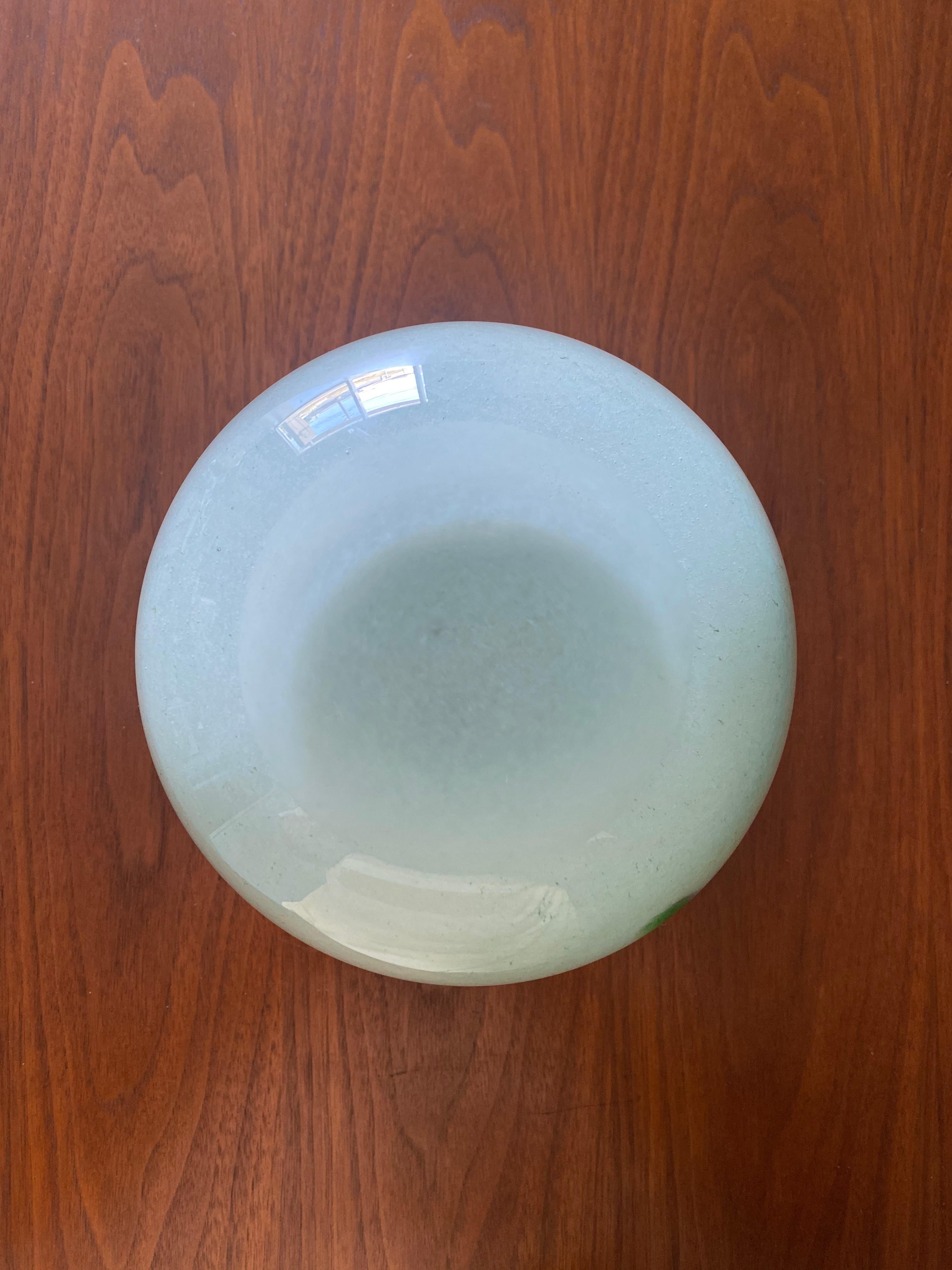 Henry Dean Art Glass Bowl, circa 1980 In Good Condition For Sale In Costa Mesa, CA