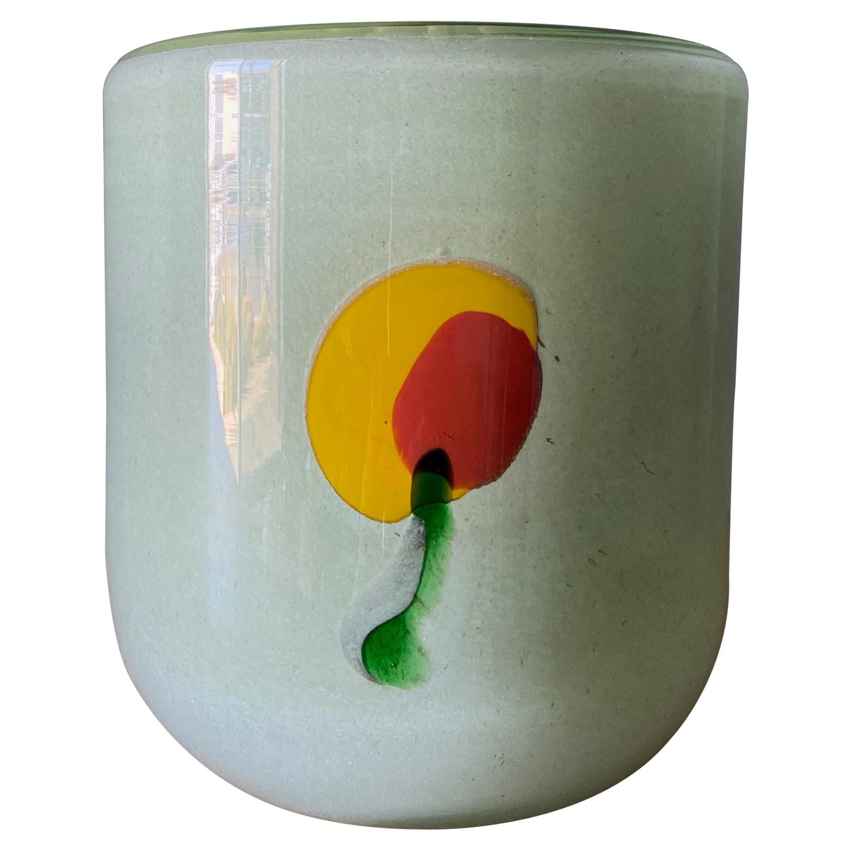 Henry Dean Art Glass Bowl, circa 1980 For Sale