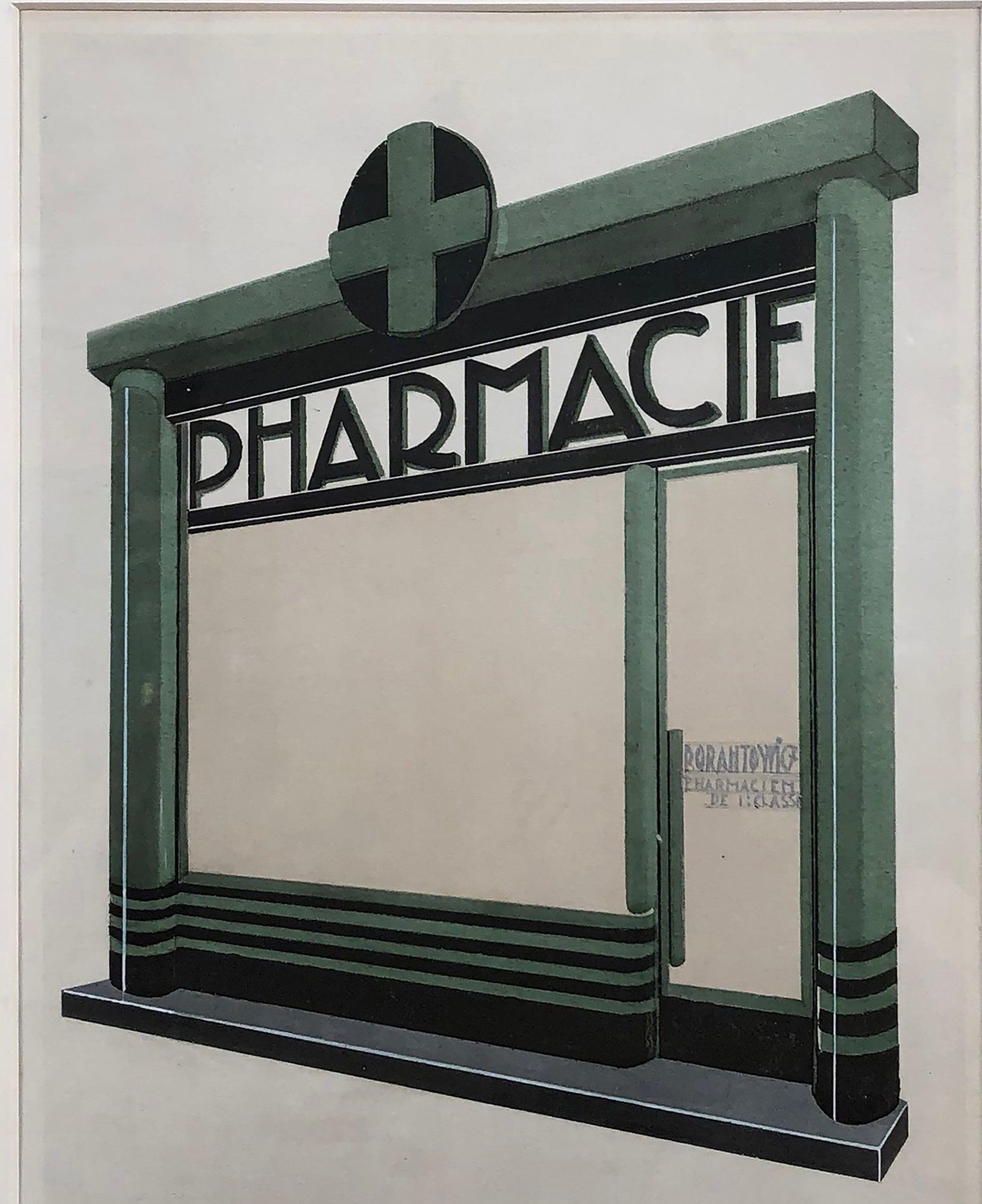 Henry Delacroix 'Pharmacie' 1930- Pochoir 3