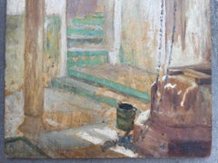 Henry D’estienne (1872–1949) – Light In A North African Courtyard With A Well