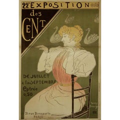 Originalplakat von Henry Detouche für die 22e Exposition des Cent von 1896