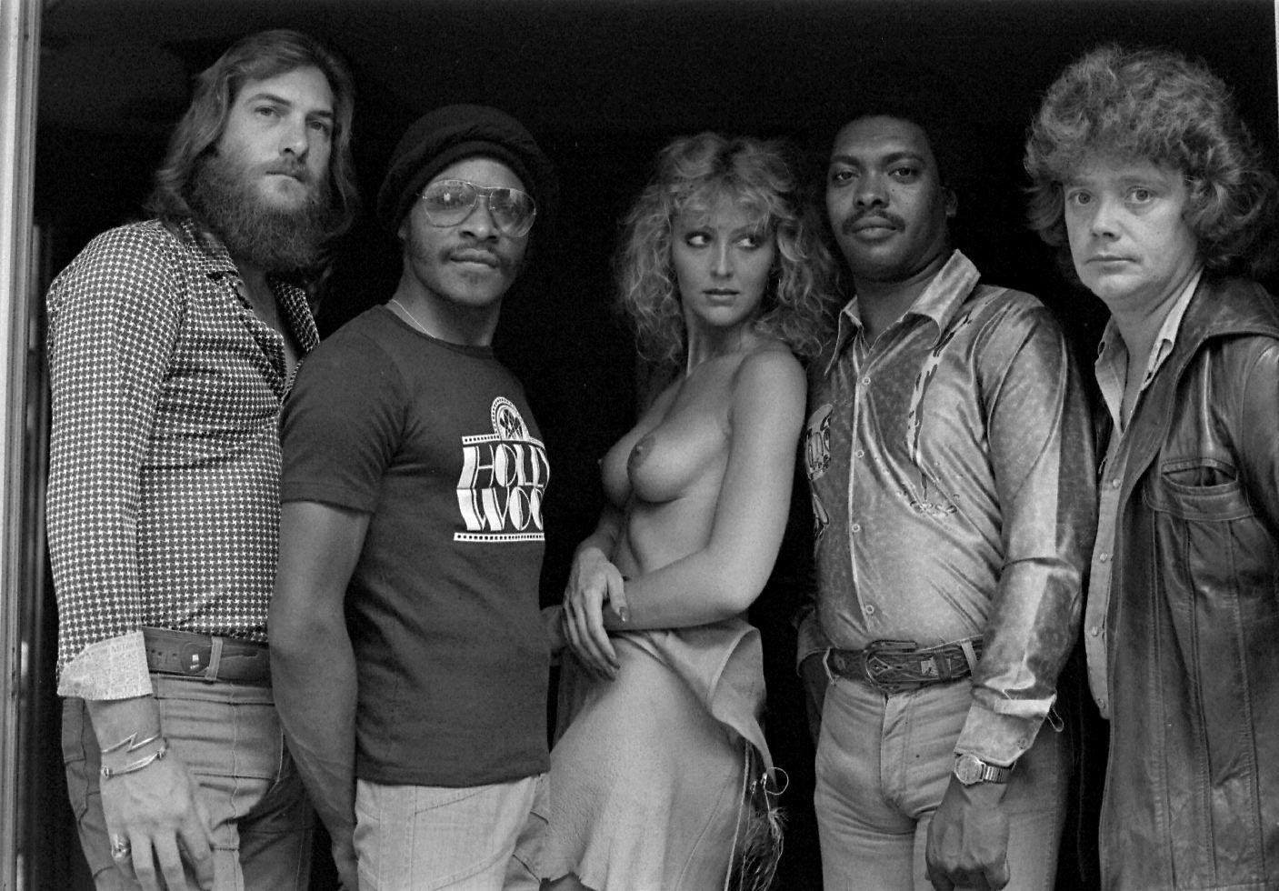 Henry Diltz Black and White Photograph – Booker T & the MG's, 1976