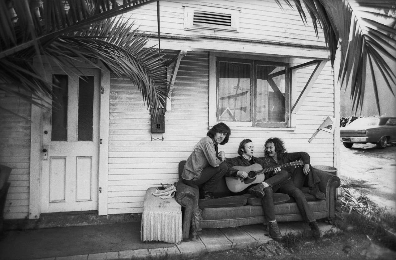 Henry Diltz Black and White Photograph - Crosby, Stills & Nash Album Outtake, 1969