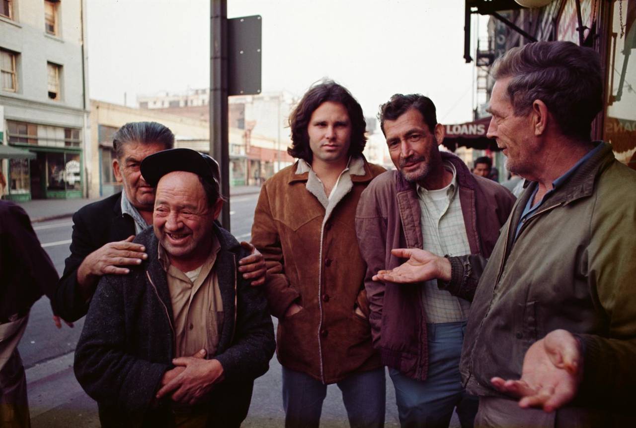 Henry Diltz Portrait Photograph - Jim Morrison and Friends, Los Angeles, CA