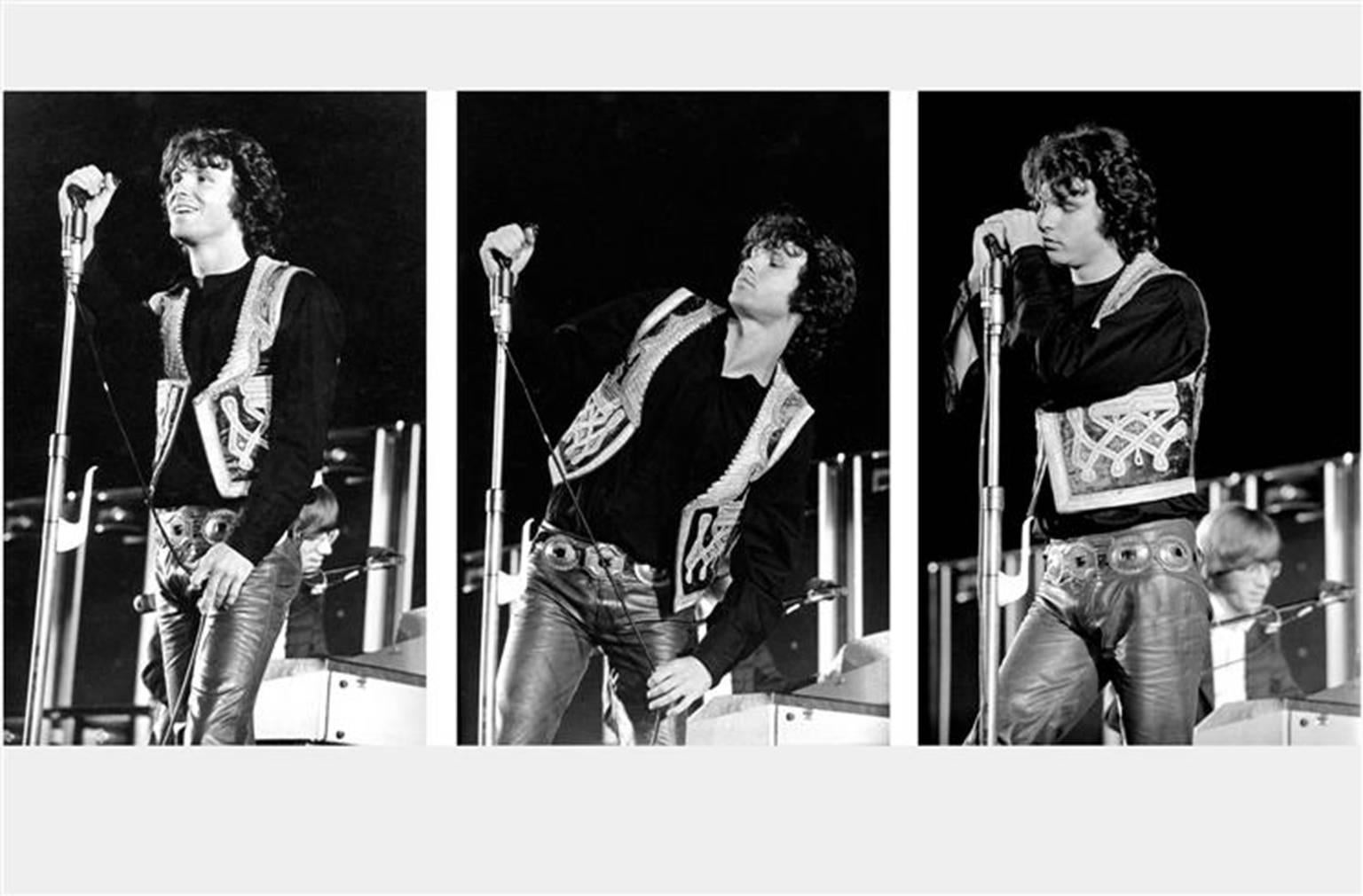Henry Diltz Black and White Photograph - Jim Morrison Triptych, 1968