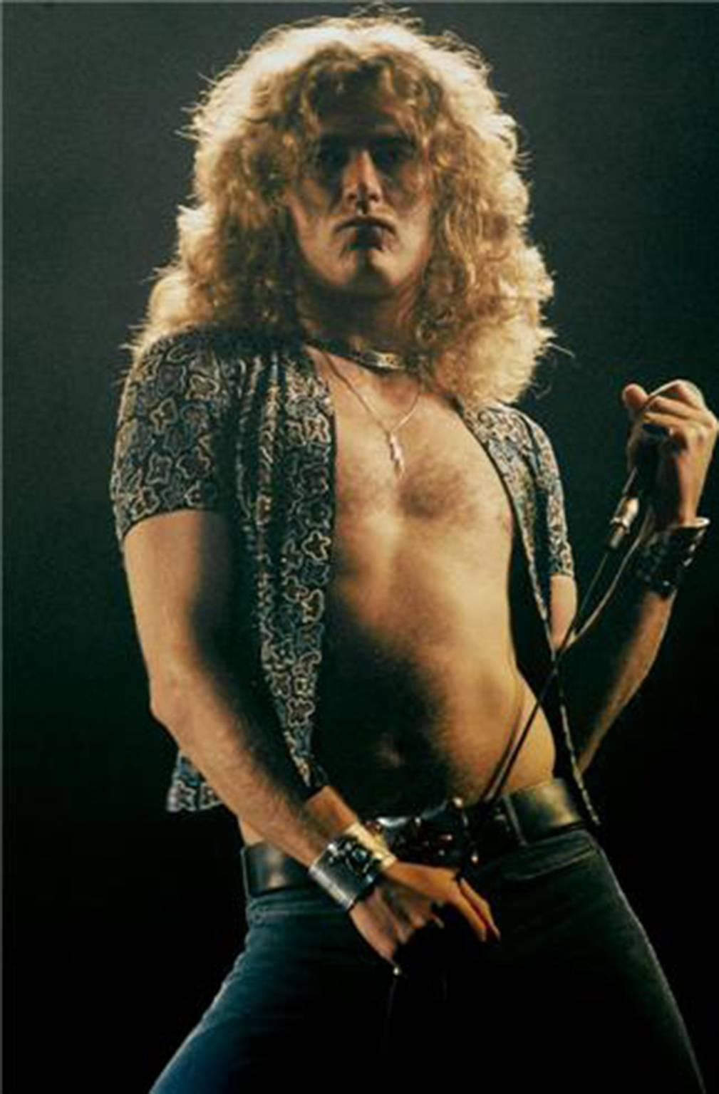 Henry Diltz Color Photograph - Robert Plant, 1975