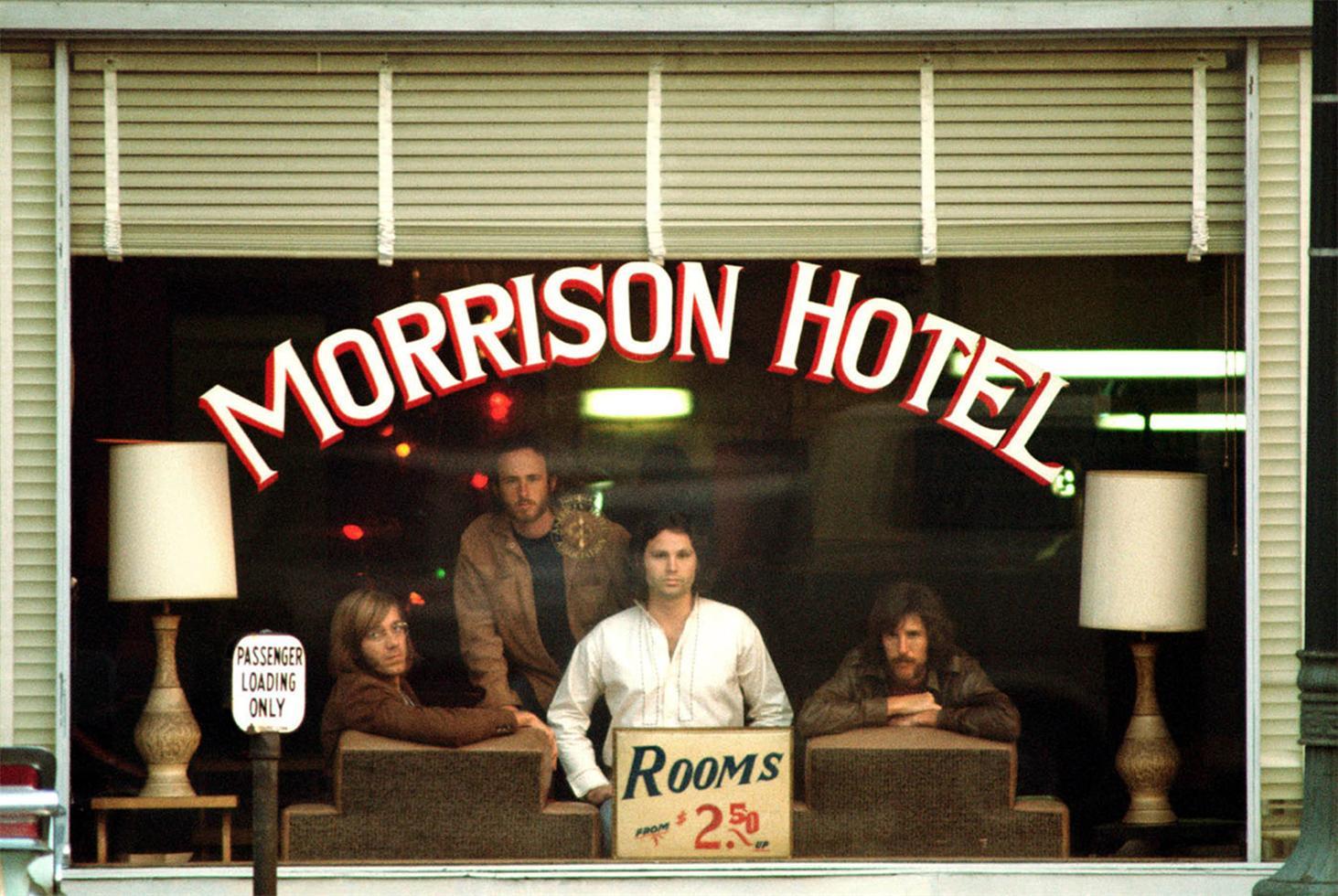 Henry Diltz Portrait Photograph - The Doors, "Morrison Hotel" 50th Anniversary, Los Angeles, CA, 1969