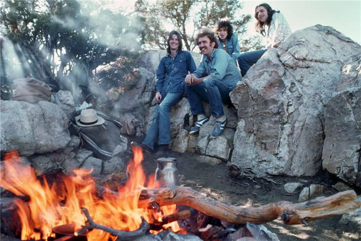 Henry Diltz Portrait Photograph - The Eagles, Joshua Tree, CA