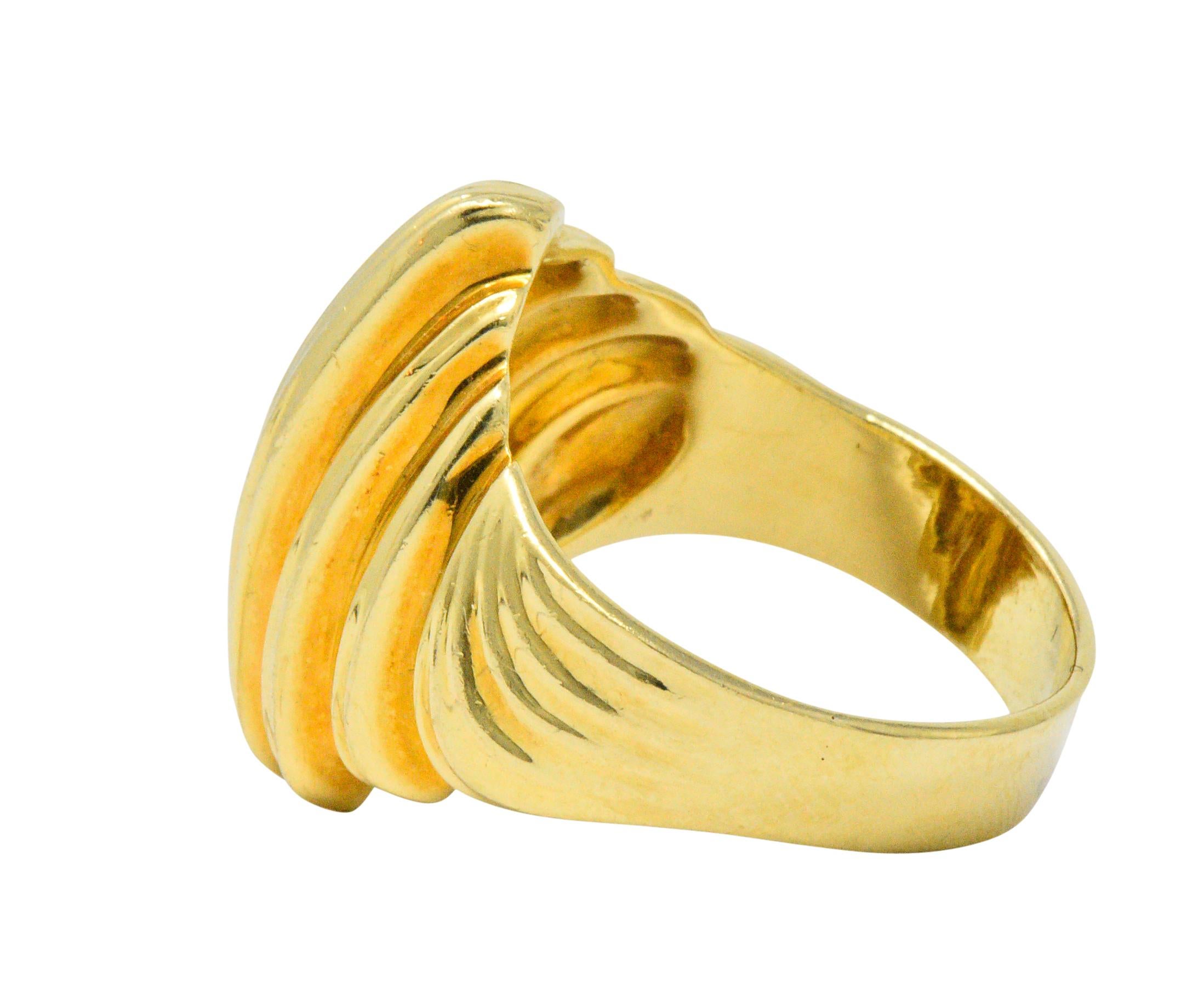 Henry Dunay 18 Karat Gold Cocktail Ring In Excellent Condition In Philadelphia, PA