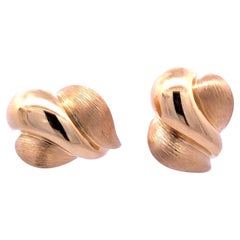 Pendientes Henry Dunay de oro amarillo de 18 quilates